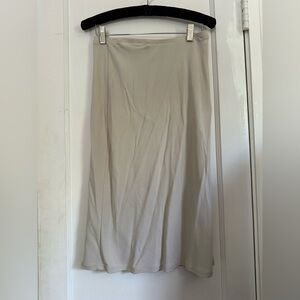 Banana Republic Tan Midi A-Line Skirt for Work